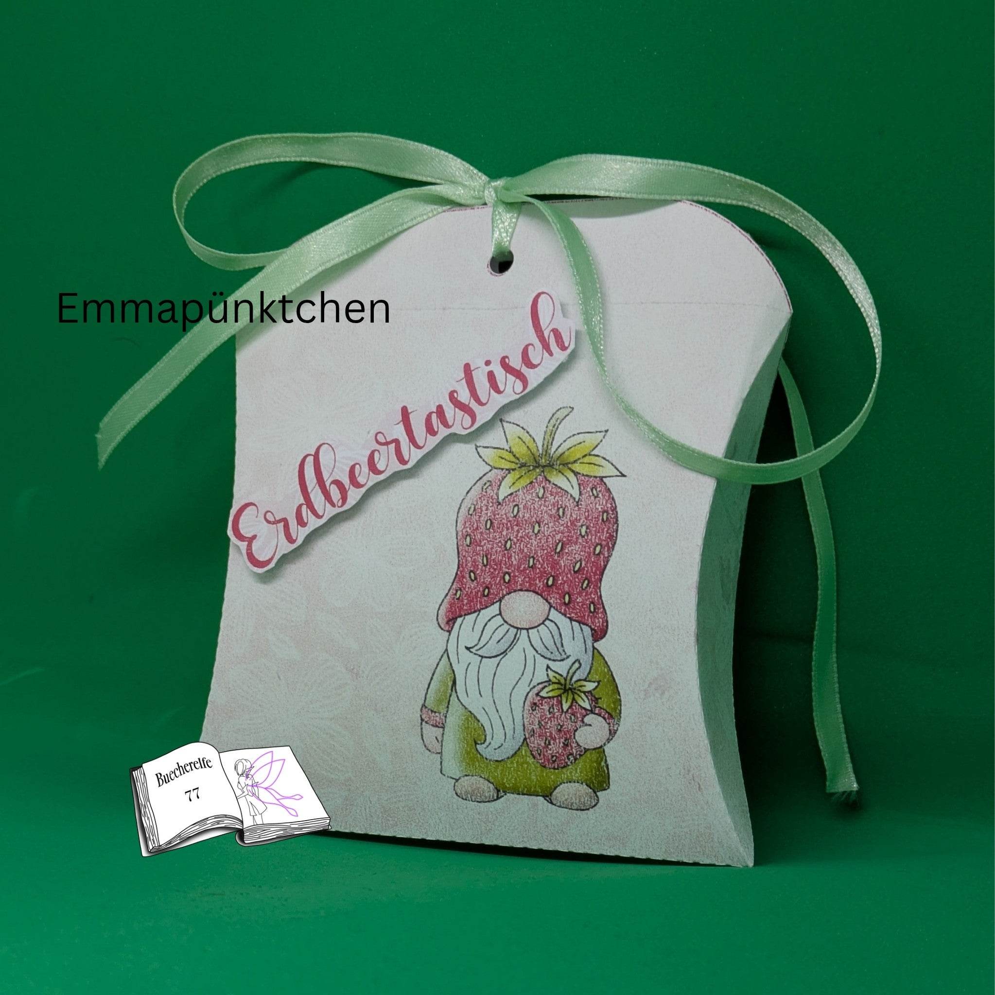 Plotterdatei Erdbeer Wichtel Hugo Sublimation, Digistamp, Digipaper ! - Sewando