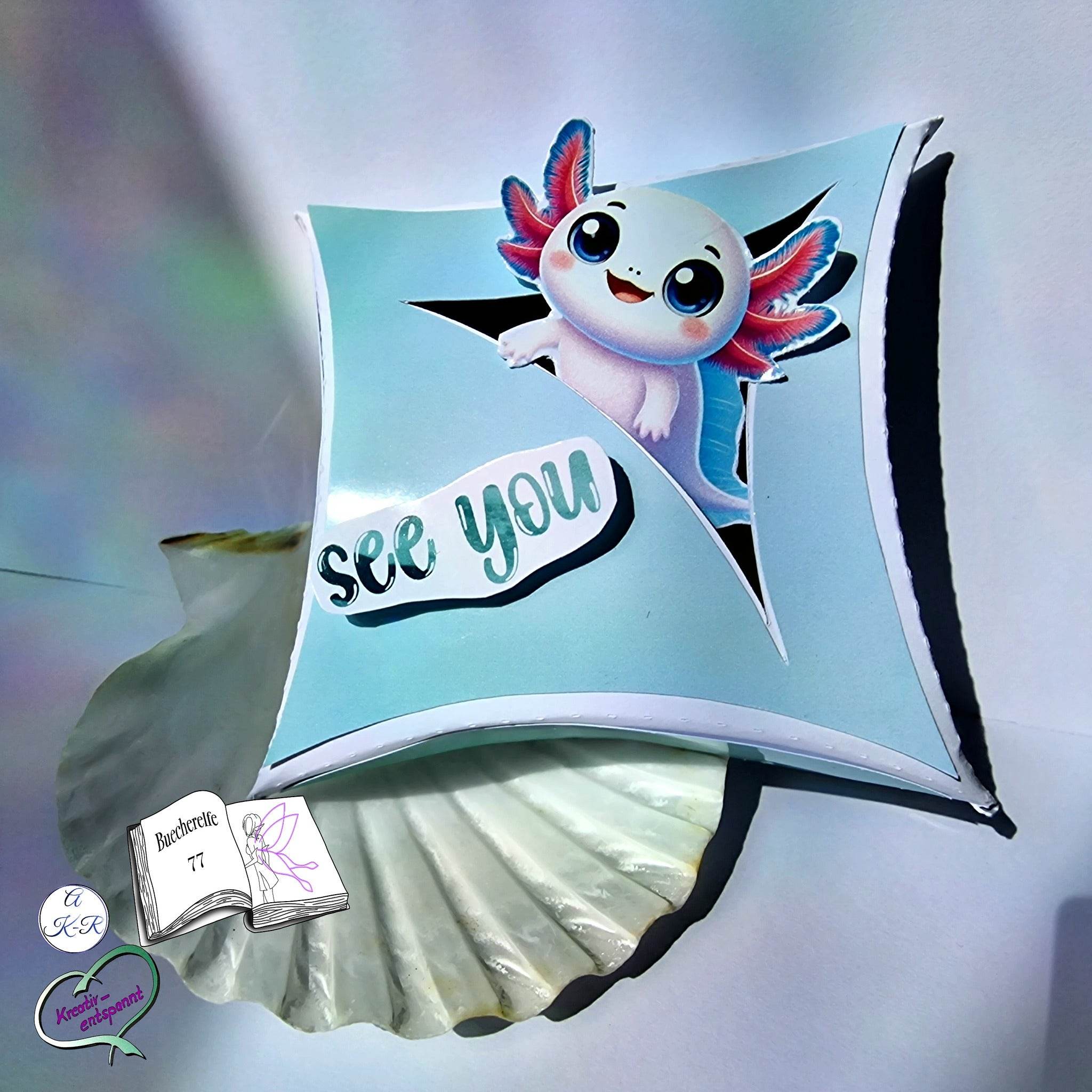 Digiset Axolotl Baby Sublimation, Digistamp, Digipaper - Sewando