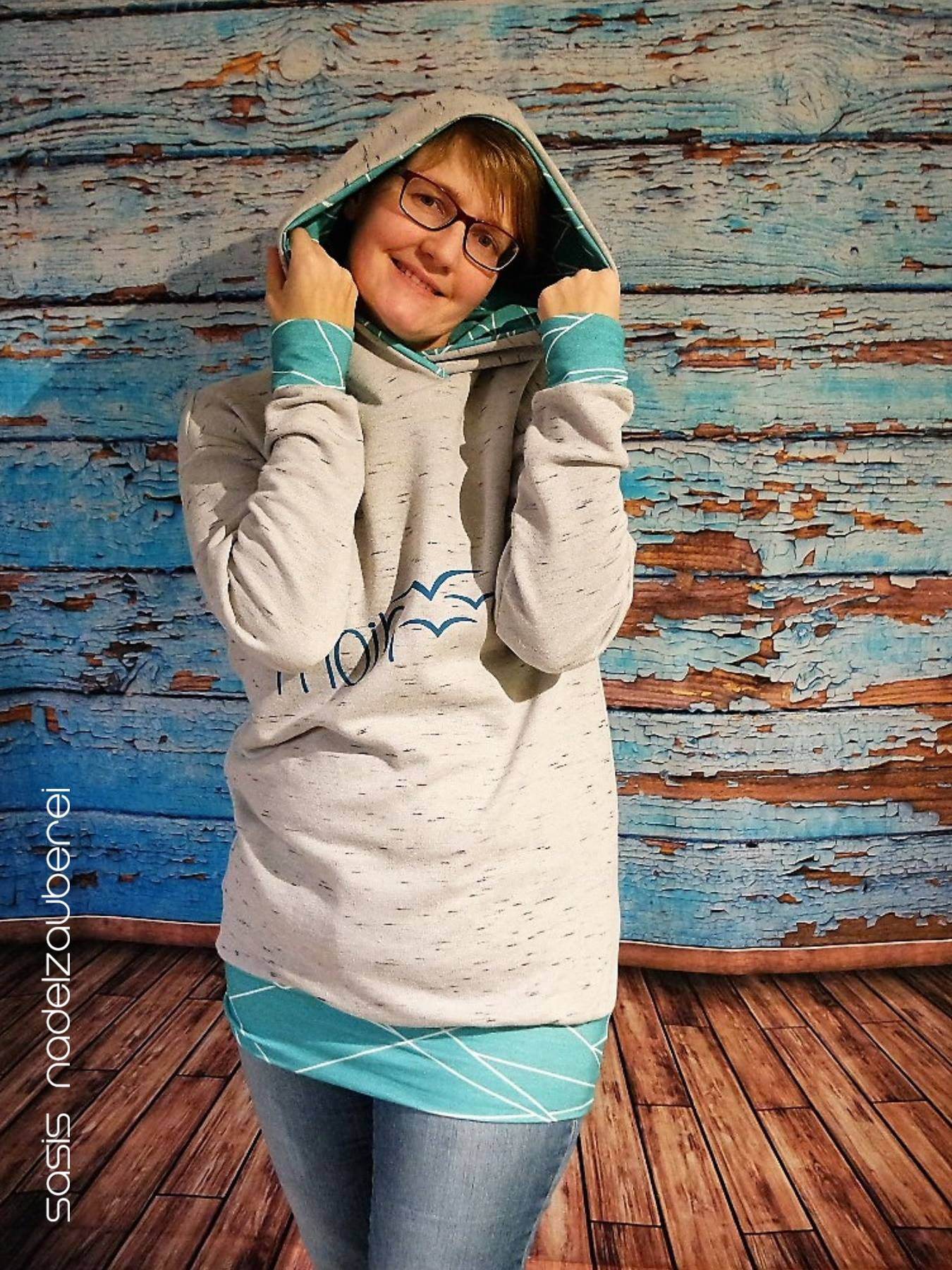 Schnittmuster Lia Hoodie Gr. 32 - 50 - Sewando