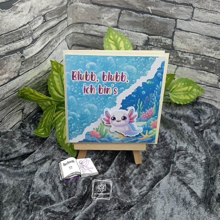 Digiset Axolotl Baby Sublimation, Digistamp, Digipaper - Sewando