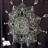 Digiset Mandala Mond mit Mohn, Digipapier, Digistamp - Sewando