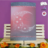 Digiset Mandala Mond mit Mohn, Digipapier, Digistamp - Sewando