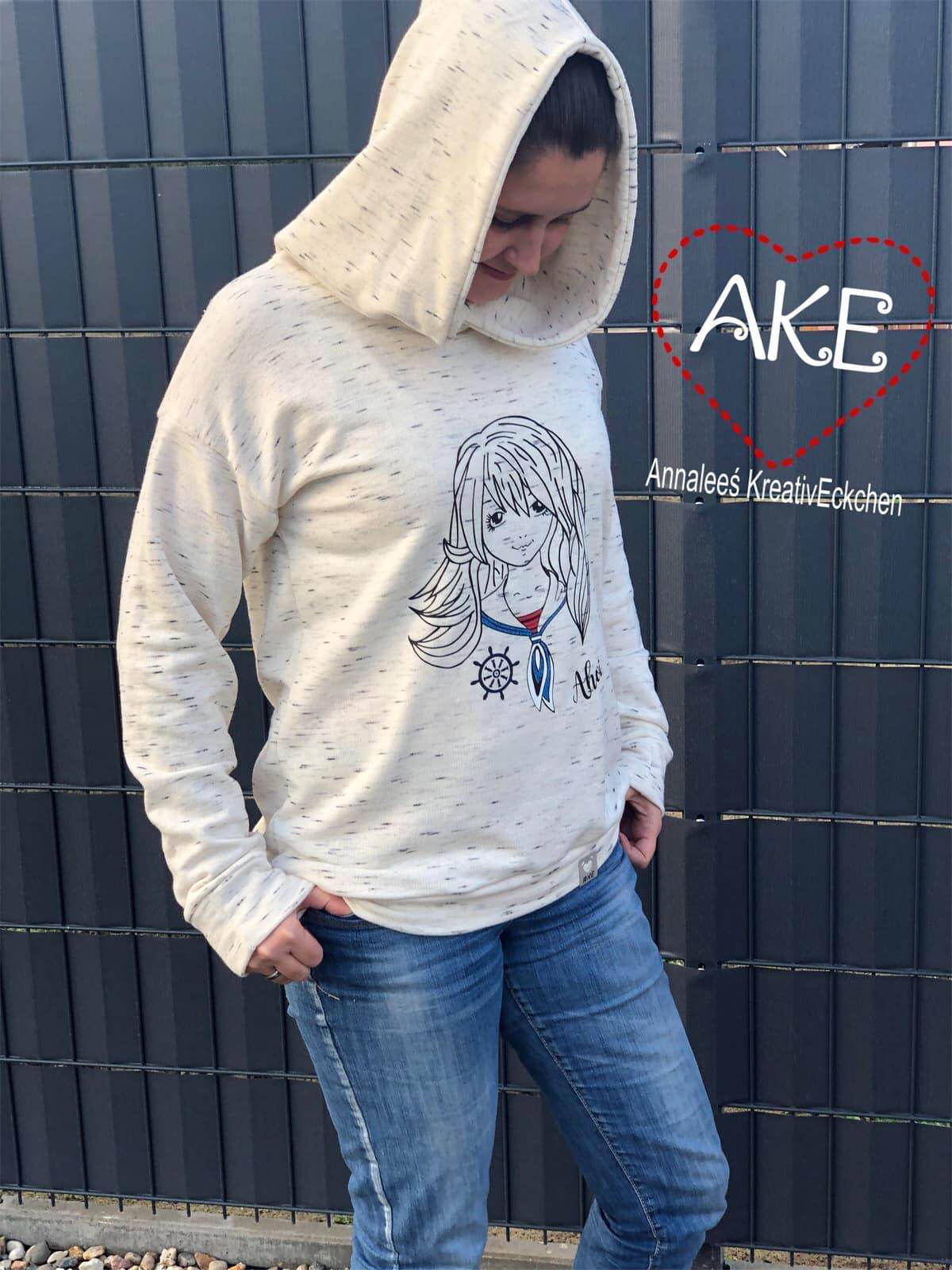 Schnittmuster Lia Hoodie Gr. 32 - 50 - Sewando