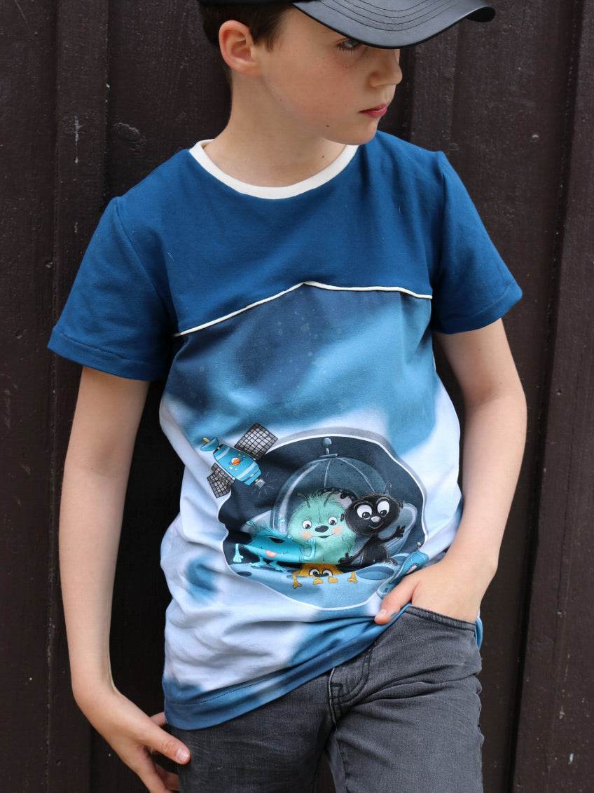 Langweiliges Shirt, Schnittmuster Grösse 50-164 - Sewando