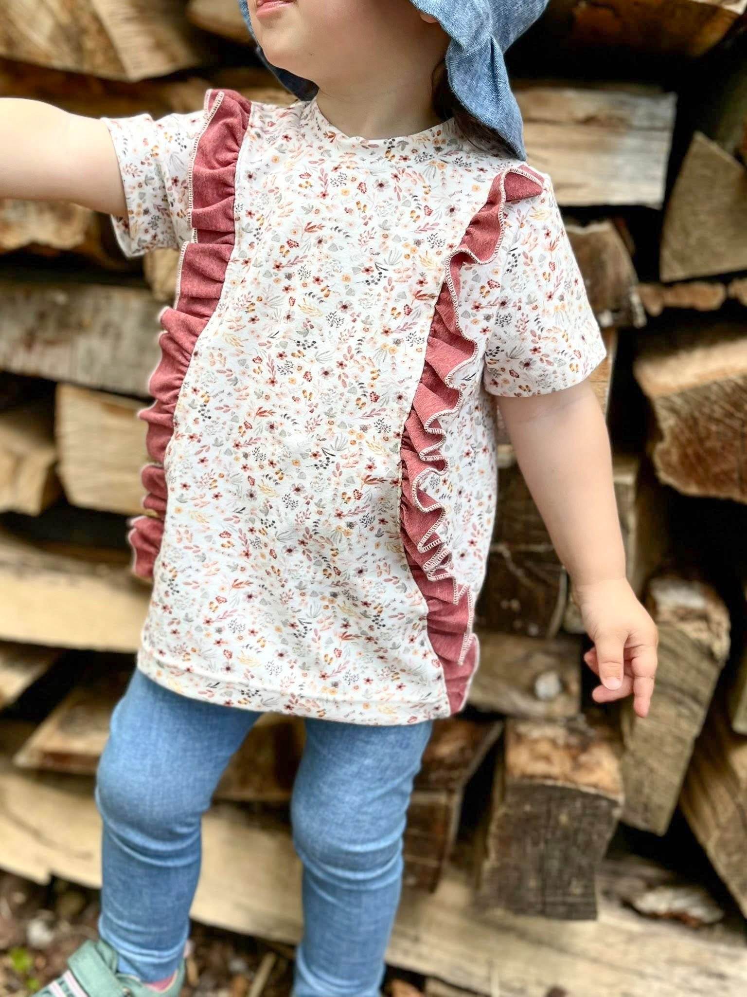 Langweiliges Shirt, Schnittmuster Grösse 50-164 - Sewando