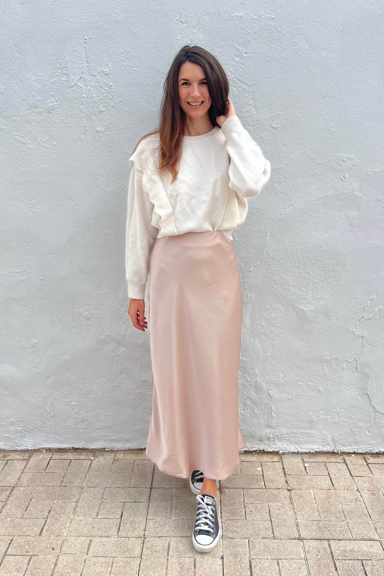 Satinrock Maxirock BLANCA, Gr. 32-50, PDF Schnittmuster - Sewando