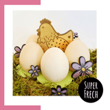 Laserdatei - Eierteller mit Henne - Sewando