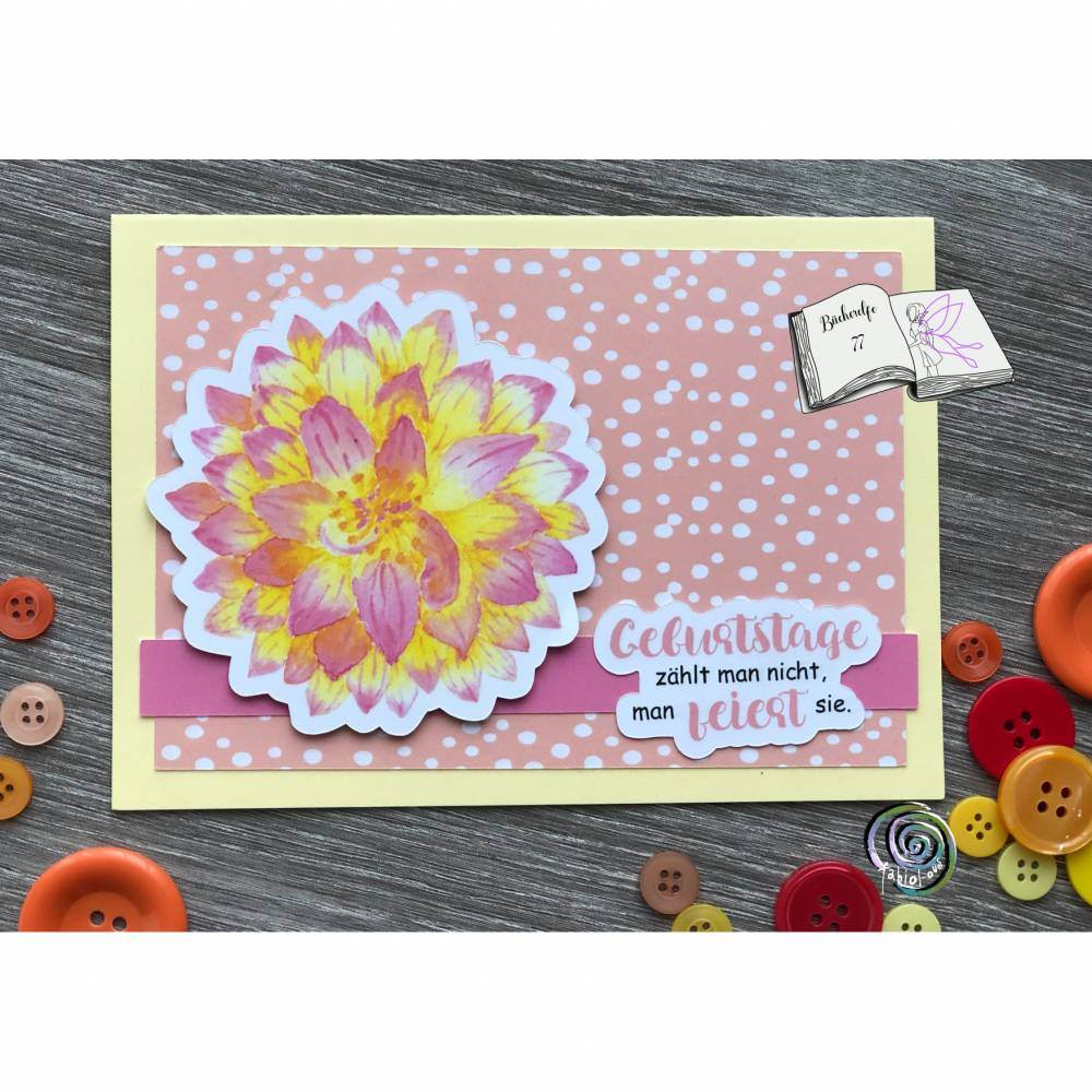 Digiset Dahlie und Gartendahlie Plotten, Sublimation, Drucken - Sewando