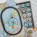 Kompass Stickdatei – maritimes Motiv für Reiselust, Abenteuer & Herzensprojekte - Sewando