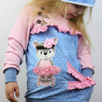 Big Sweatie mit coolen Teilungen und Taschen für 105cm-140cm Körpergröße - Sewando