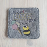 Stickdatei - Set Untersetzer BEE - Sewando