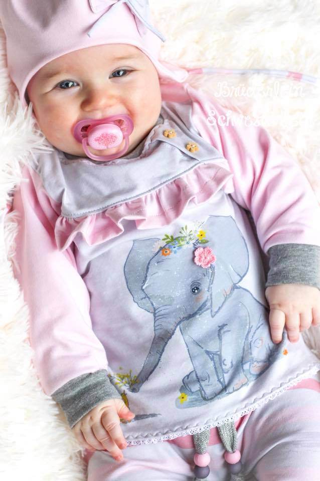 Mini Sweatie mit coolen Teilungen und Taschen für 69cm-104cm Körpergröße - Sewando