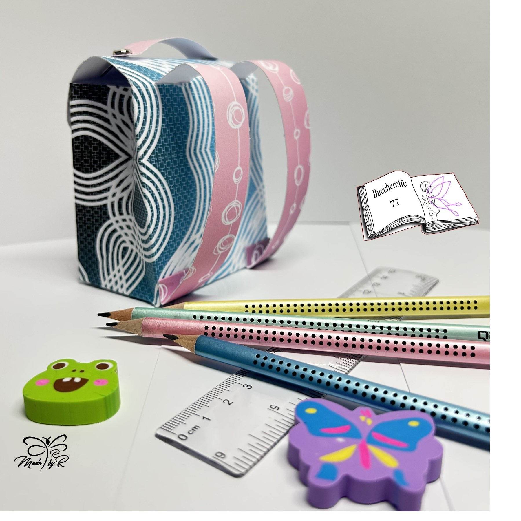 Digistamp Schul Wichtel Lina und Linus Sublimation, Plotterdatei, Digipaper ! - Sewando
