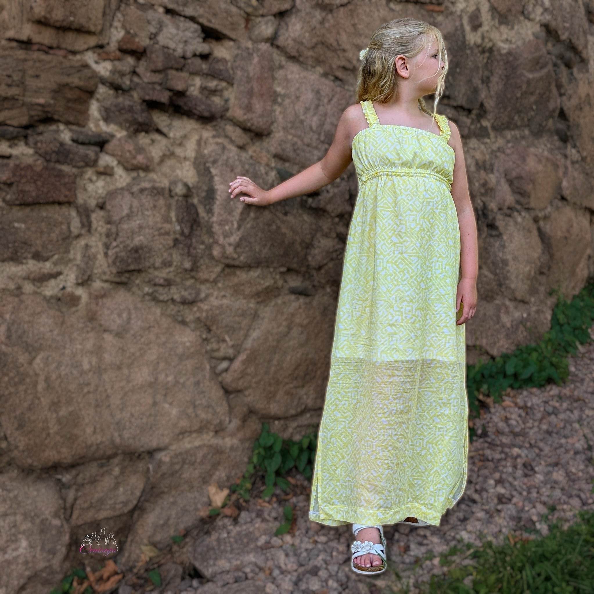 Schnittmuster Tunika, (Maxi)Kleid Easy Bandeau für Mädchen Größe 92-164 - Sewando