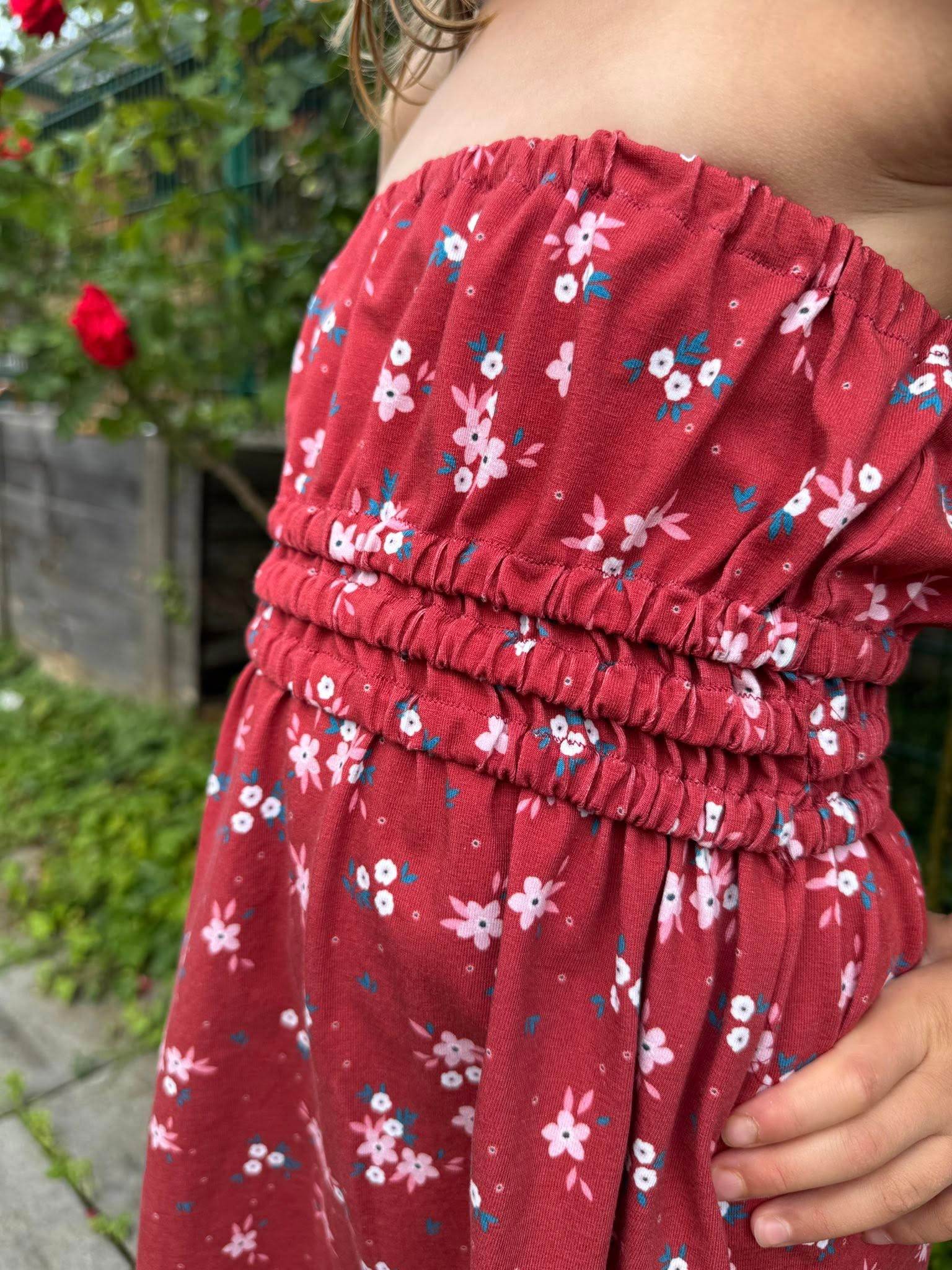 Schnittmuster Tunika, (Maxi)Kleid Easy Bandeau für Mädchen Größe 92-164 - Sewando