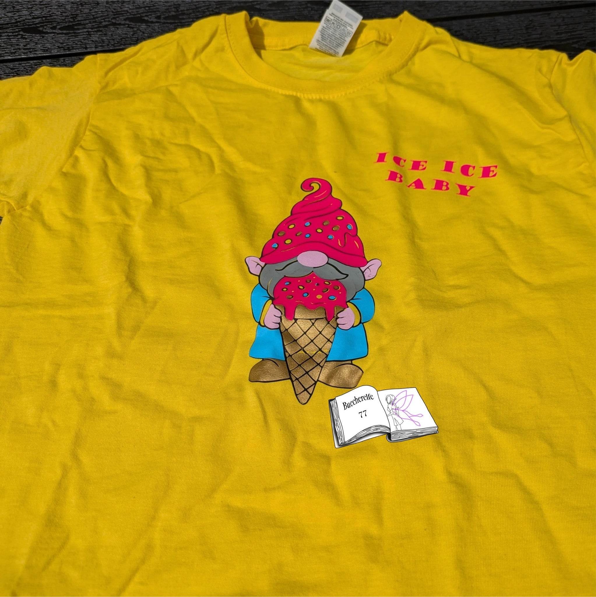 Plotterdatei Eiscreme Wichtel Bertie Sublimation, Digistamp, Digipaper ! - Sewando