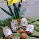 Stickdatei 8 Eierwärmer mit Blumen - Sewando
