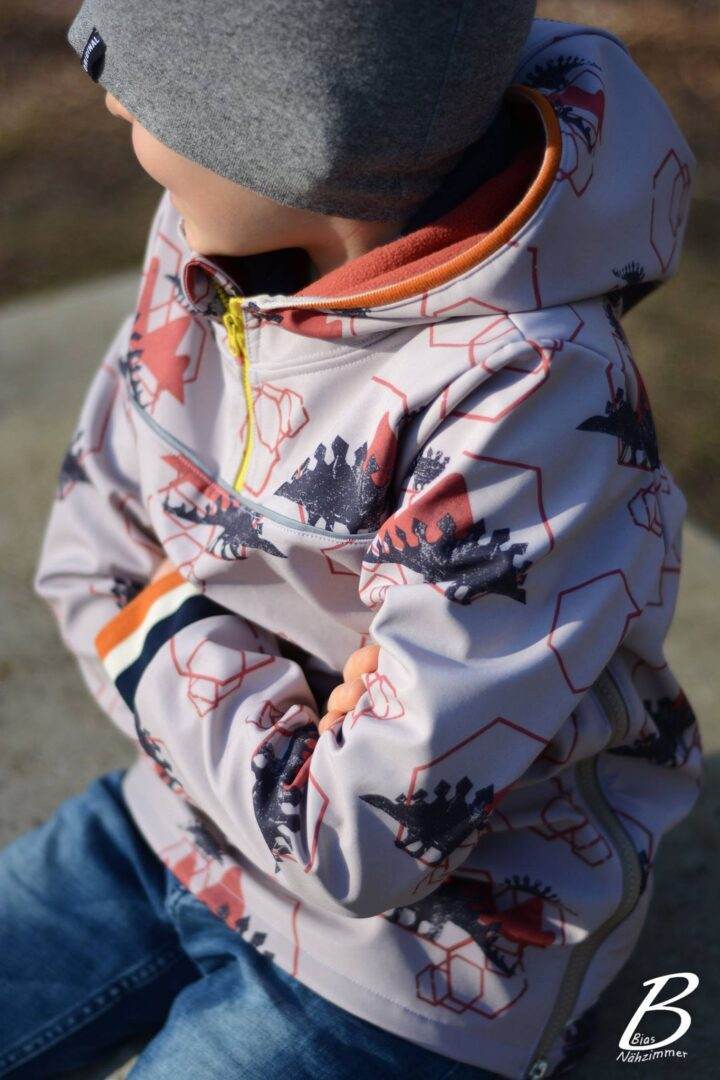 Mini Herbstwind & Frühlingssonne Anorak, Windbreaker, Drüberzieh-Hoodie für 69cm-104cm Körpergröße - Sewando