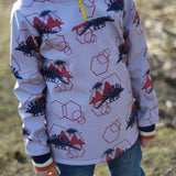 Big Herbstwind & Frühlingssonne Anorak, Windbreaker, Drüberzieh-Hoodie für 105cm-140cm Körpergröße - Sewando