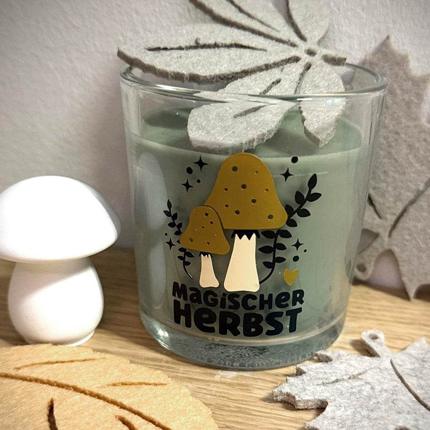 Plotterdatei Magic Autumn Herbst Kürbis Pilze - Sewando