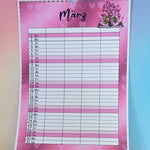 Kalender, Familienplaner 2026 zum Drucken - Sewando