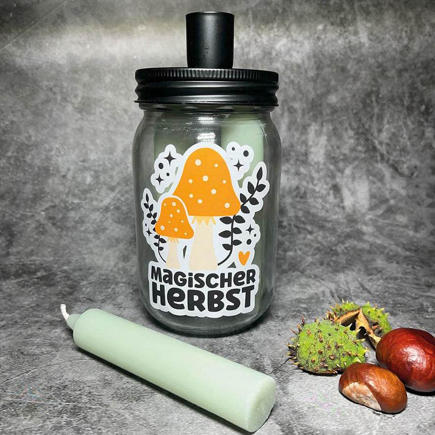 Plotterdatei Magic Autumn Herbst Kürbis Pilze - Sewando