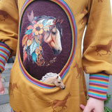 "Miss Leyna" raffinierter Kinderpulli in 92- 140