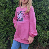 "Miss Leyna" raffinierter Kinderpulli in 92- 140