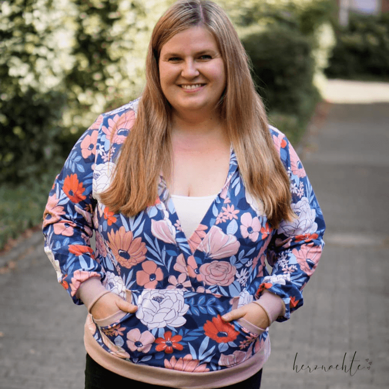 Schnittmuster Hoodie Bequem Gr. 32 - 52 - Sewando