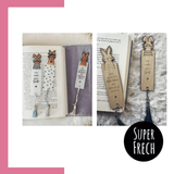 Lesezeichen Laserdatei Hase | Basteln mit Papier + Holz - Sewando