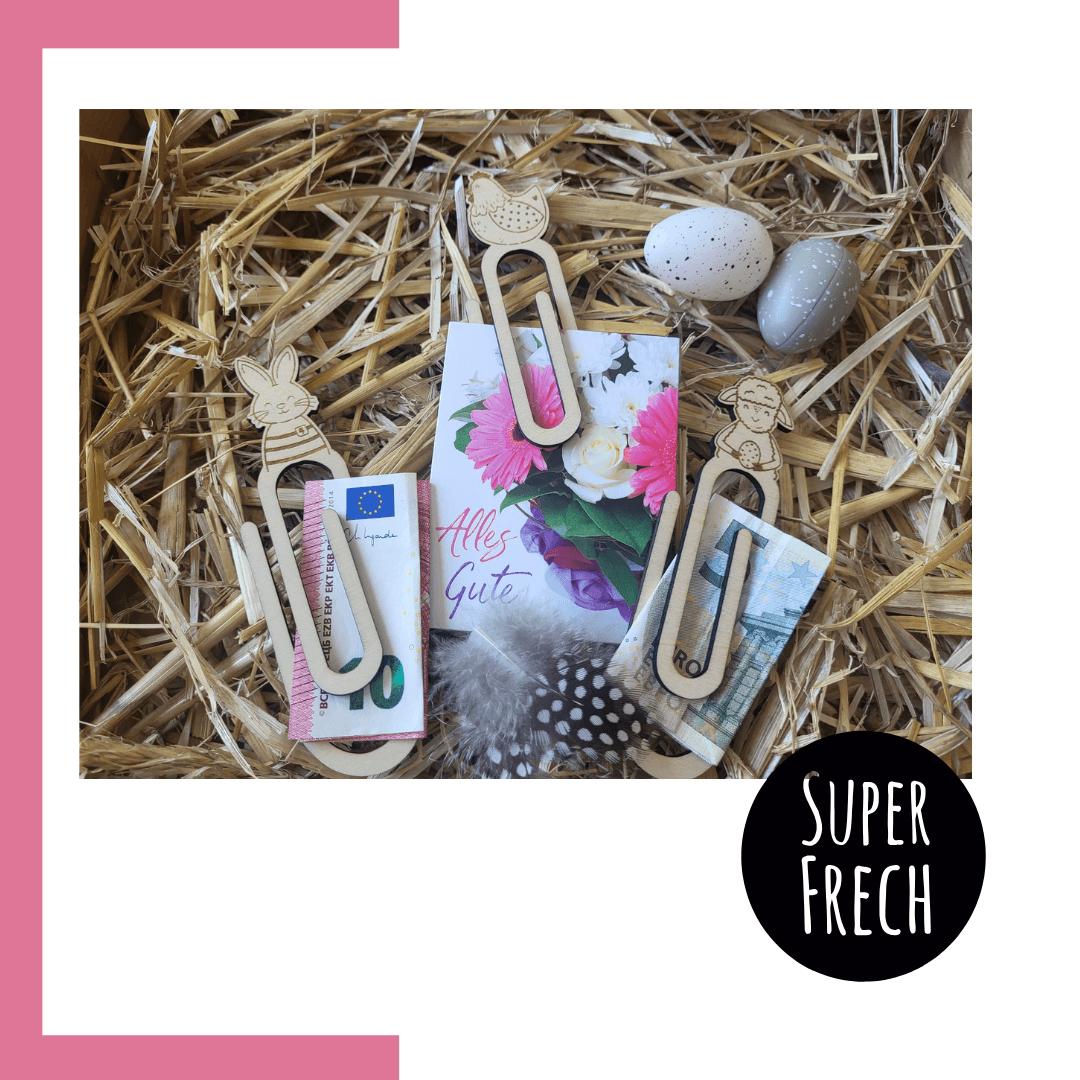 Laserdatei - Klammern mit Ostermotiv - Sewando