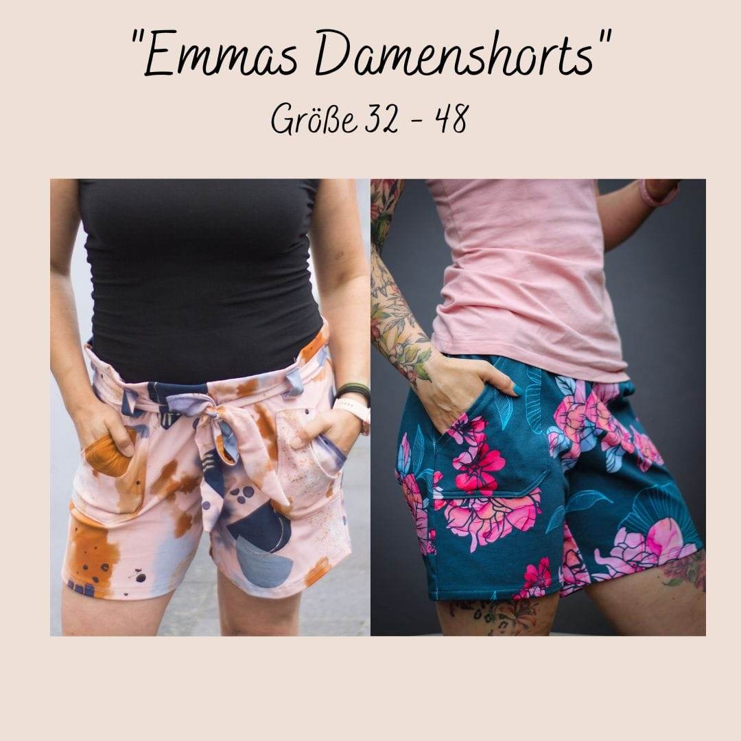 Schnittmuster Emmas Damenshorts Gr. 32-48 - Sewando