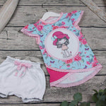 Mädchen mit Hut Stickdatei – ein Hauch von Sommer für deine Stickmaschine - Sewando