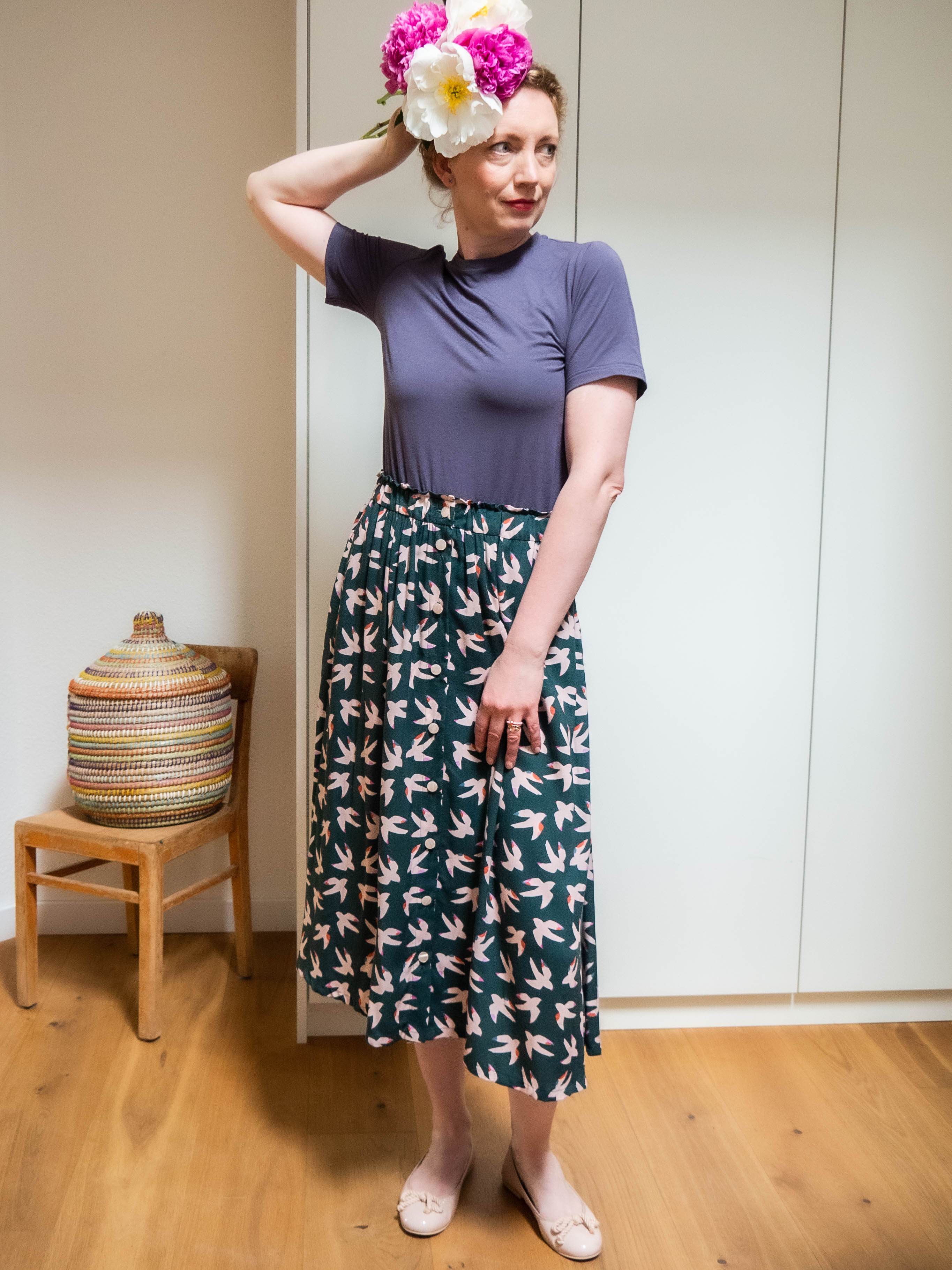 Kids Ava Skirt Ladies sizes 34 - 52 and Kids sizes 74/80 - 158/164 sewing pattern and instructions - Sewando