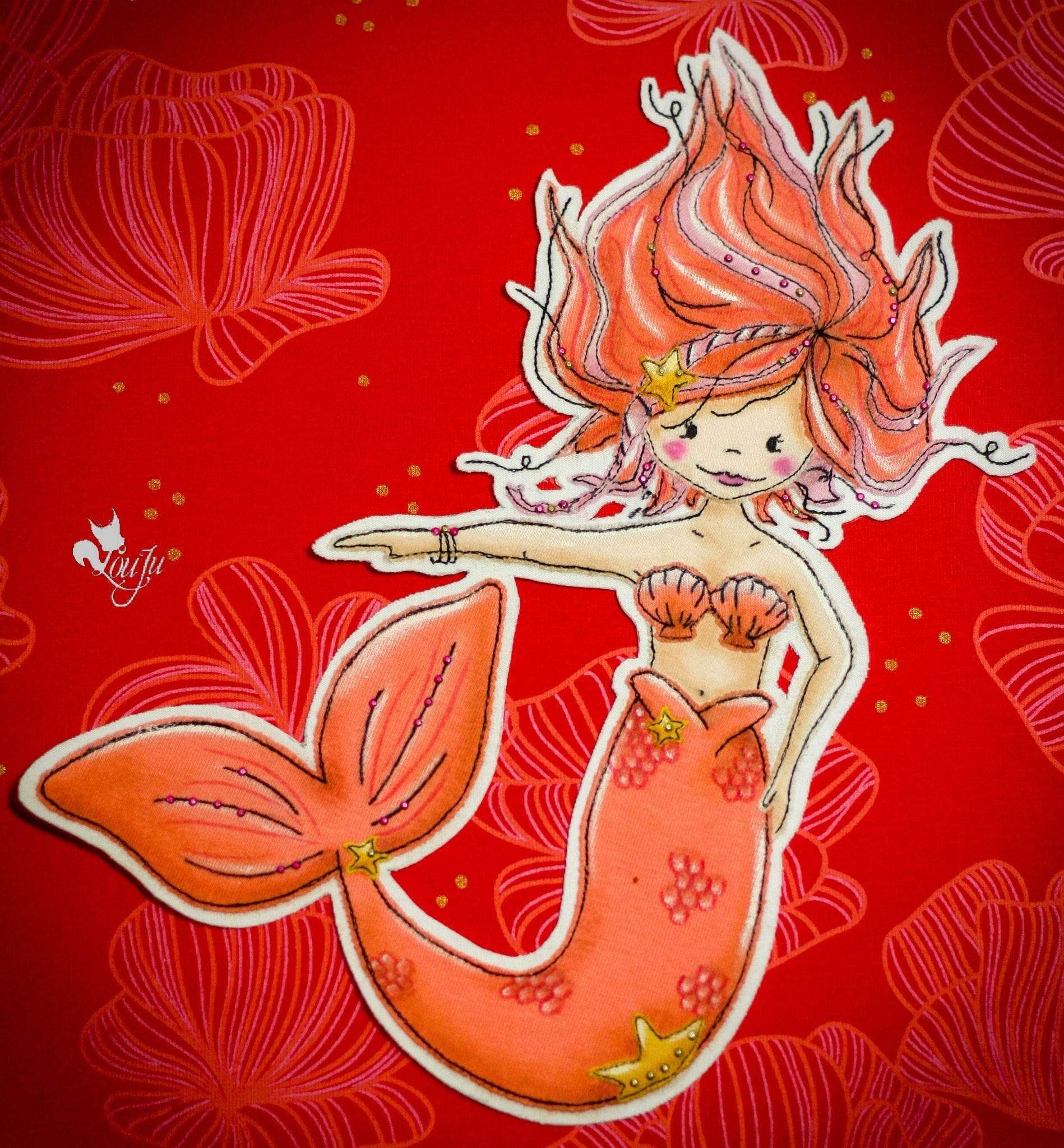 Applikationsvorlage Sweet Mermaid - Sewando