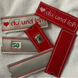 Stickdatei du und ich Hülle ITH Geschenk Valentinstag 657 - Sewando