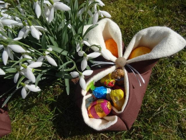 Eierkoerbchen Osterkoerbchen Hase nähen - Sewando
