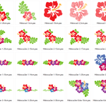 Hibiskus Stickdatei - Sewando