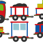 Lok Eisenbahn Stickdatei Zug - Sewando