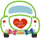 Hochzeitsauto Stickdatei Hochzeit - Sewando