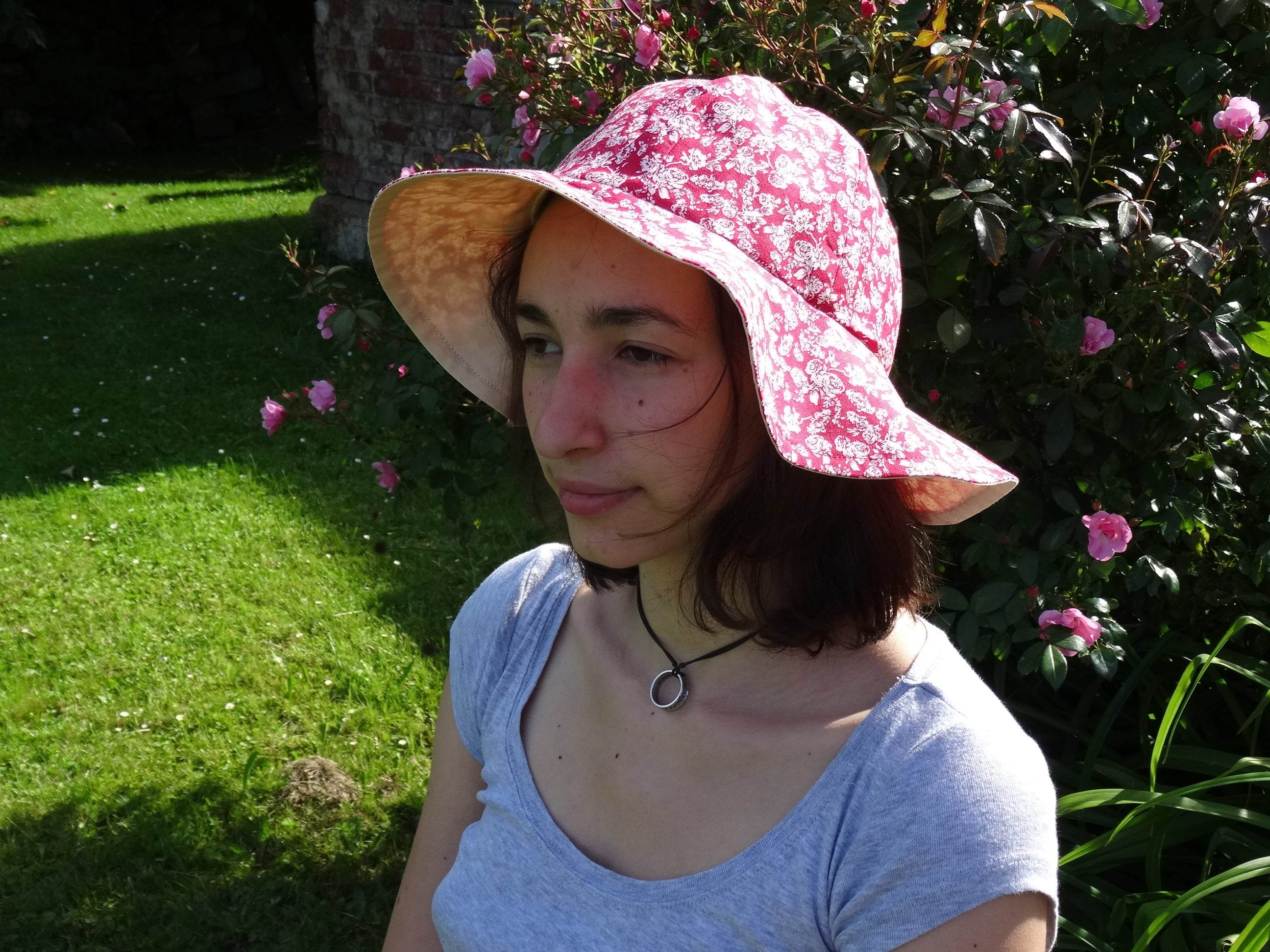 Schnittmmuster Wendehut Mathilda Gr . 42 - 60 Sommerhut Sonnenschutz - Sewando