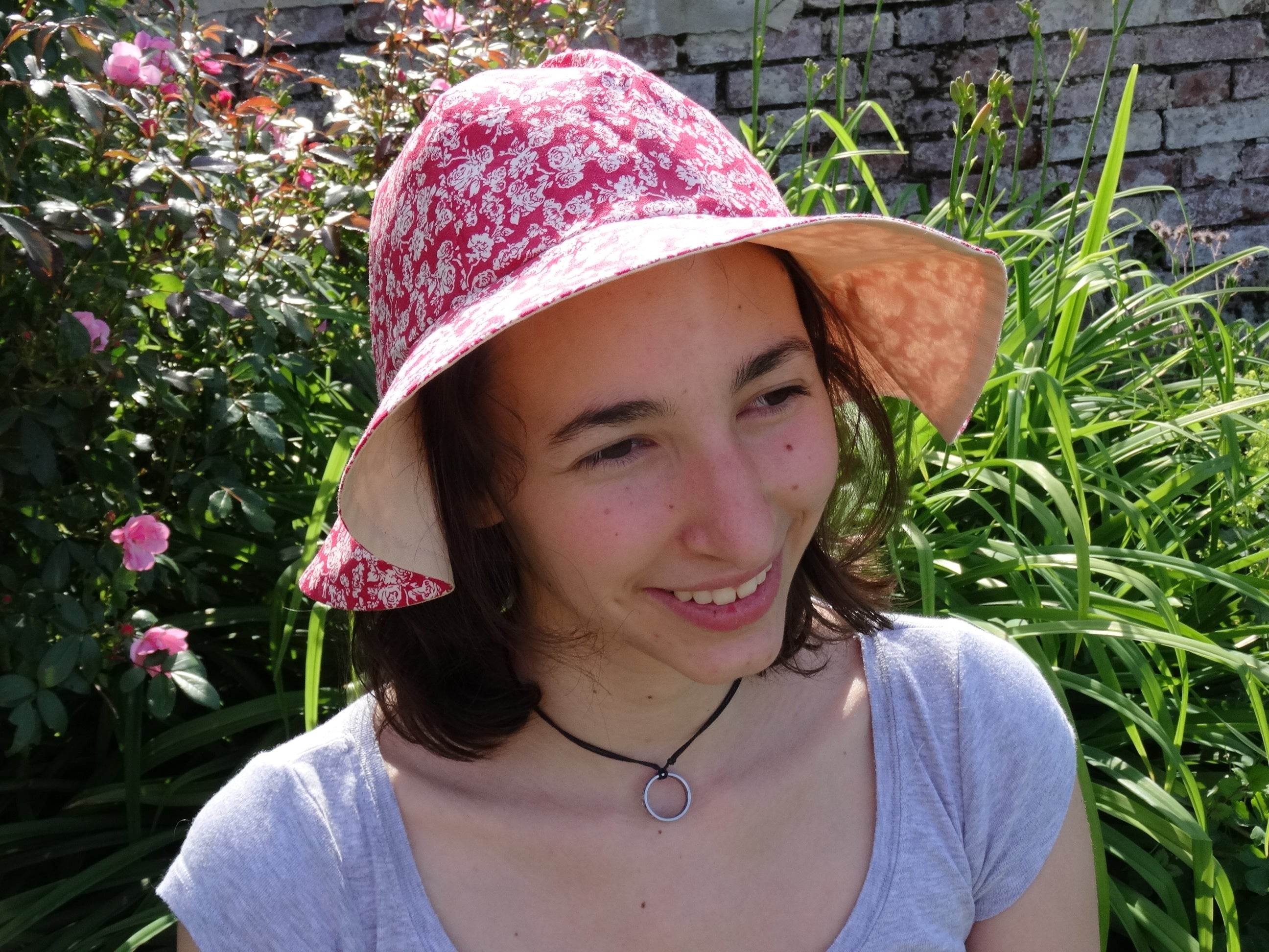 Schnittmmuster Wendehut Mathilda Gr . 42 - 60 Sommerhut Sonnenschutz - Sewando