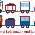 Lok Eisenbahn Stickdatei Zug - Sewando