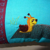 Stickdatei - Giraffe mit Schnecke Kissen und Laetzchen SET ITH - Sewando