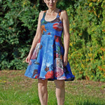 Kleid Laura Trägerkleid mit Tellerrock nähen Gr. 32-48 - Sewando