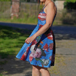 Kleid Laura Trägerkleid mit Tellerrock nähen Gr. 32-48 - Sewando