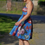 Kleid Laura Trägerkleid mit Tellerrock nähen Gr. 32-48 - Sewando