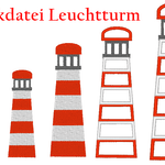 Leuchtturm Stickdatei - Sewando