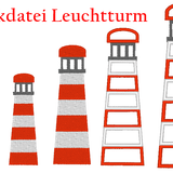 Leuchtturm Stickdatei - Sewando