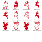 Hirsch Reh Weihnachten Stickdatei inkl. Säckchen Dateien - Sewando